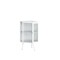 Modern Iron and Glass Corner Cabinet | 28.66 | Organize in style